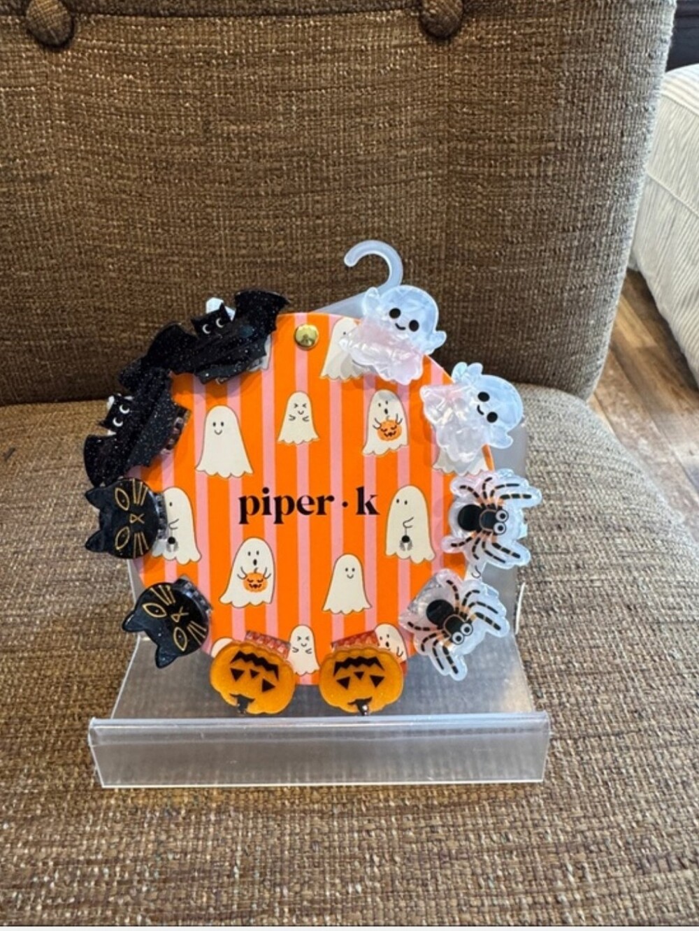👻🐈‍⬛️🎃NWT Piper Halloween Mini Hair Clips In Black Cats,Ghosts,Pumpkins🕷🦇